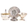 Trio of American & Continental silver tableware