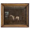 J. Herdman. Prize Horse in Stable, oil on canvas