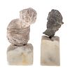 Two Greco-Roman head fragments