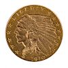 1910 $2.50 Indian Gold Quarter Eagle Choice XF