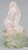 Chinese carved quartz figure of a woman, 5 3/4'' h.