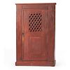 Red Painted Pantry Cupboard