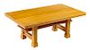 A Contemporary Low Table, after Frank Lloyd Wright Height 15 x width 38 x depth 22 inches.