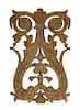 A Bronze Staircase Double Side Baluster Panel, National Bank Building 11 3/4 x 7 1/2 inches.