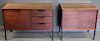 MIDCENTURY. 2 Possibly Danish Modern Cabinets