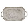 CHINESE EXPORT SILVER TRAY