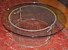 Mid Century Round Lucite Glass Top Coffee Table