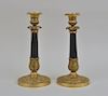 Pair French Empire Style Candlesticks