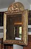 Continental Small Carved, Gilded Mirror