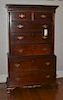 George III Carved Mahogany Chest On Chest