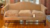 Chippendale Style Camelback Upholstered Sofa
