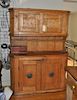 English Pine Two Part Welsh Cupboard