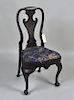 Queen Anne Style Japanned Balloon Seat Side Chair