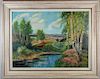 American School, Signed Landscape Painting