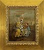 18th C. Oil on Canvas, Jesus & John as Infants