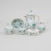Meissen Porcelain Part Coffee Service in the 'Chinese Bouquet' Pattern