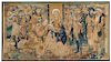* A Flemish Tapestry Panel Height 49 1/2 x width 91 inches.