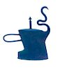 * Patrick Horsley, (American, b. 1943), Blue Teapot #2