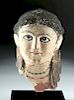 Romano-Egyptian Plaster Head of a Woman, ex-Sotheby's