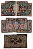 3 Antique Tibetan Rugs, Including 2 Saddles