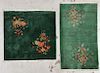 2 Chinese Art Deco Small Rugs