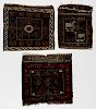 3 Antique Beluch Pile Bags, Afghanistan