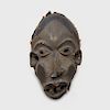 Nigerian Carved Wood Deformation Mask