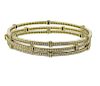Judith Ripka 18K Gold Diamond Bangle Bracelet Set