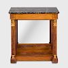 Empire Style Brass-Mounted Mahogany Console Table
