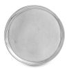 A George III Silver Salver, Robert Sharp, London, 1790, of circular form with a reeded rim, raised on three tapering feet worked