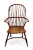An English Windsor Armchair Height 37 inches.