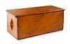 * An American Sea or Sailor's Chest Height 17 1/4 x width 43 x depth 18 inches.