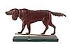 An American Copper Dog Weather Vane Width 31 inches.