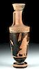 Greek Attic Pottery Red Figure Lekythos - Boy & Strigil