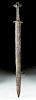 Very Rare Viking Iron & Bronze Sword - Type L
