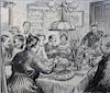 Charcoal Drawing, Thanksgiving, by Richard Vincent