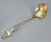 N. Harding Boston large coin silver ladle. 
length 14 in., 
6.2 troy ounces