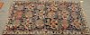 Caucasian Oriental throw rug (side and end wear). 
3'2" x 6'