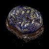A Lapis Lazuli Scroll Weight Height 2 inches.