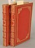 Two volumes by Horace, Opera, London Johannes Pine, 1733, red leather bound. 
Provenance: Estate of Eileen Slocum located in the Har...