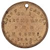 ID Disk of Corporal F.T. Carlin of the Famous 1st Maryland Potomac Home Brigade