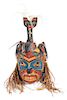 Tom Patterson (Nuu-chah-nulth, b. 1962) Carved Wood Polychrome Mask Height 27 x width 15 1/2 x depth 14 inches