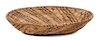 Apache Oval Basketry Bowl Height 3 1/4 x length 14 3/4 x width 11 1/2 inches