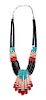 Santo Domingo Inlaid Shell Necklace Length of first 24 inches