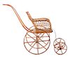 Early 1900s Wicker Stick & Ball Baby Doll Carriage