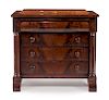 An American Empire Rosewood Chest Height 37 1/2 x width 43 x depth 21 1/4 inches.