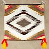Vintage Navajo Saddle Blanket Rug