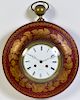 Jean-Antoine Lepine French Red Tole Wall Clock