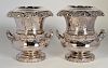 Pr. 19th C. Old Sheffield Silverplate Wine Coolers