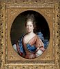 French school,  early 18th Century , Female portrait, Oil o  Escuela francesa de principios del siglo XVIII, Retrato fe